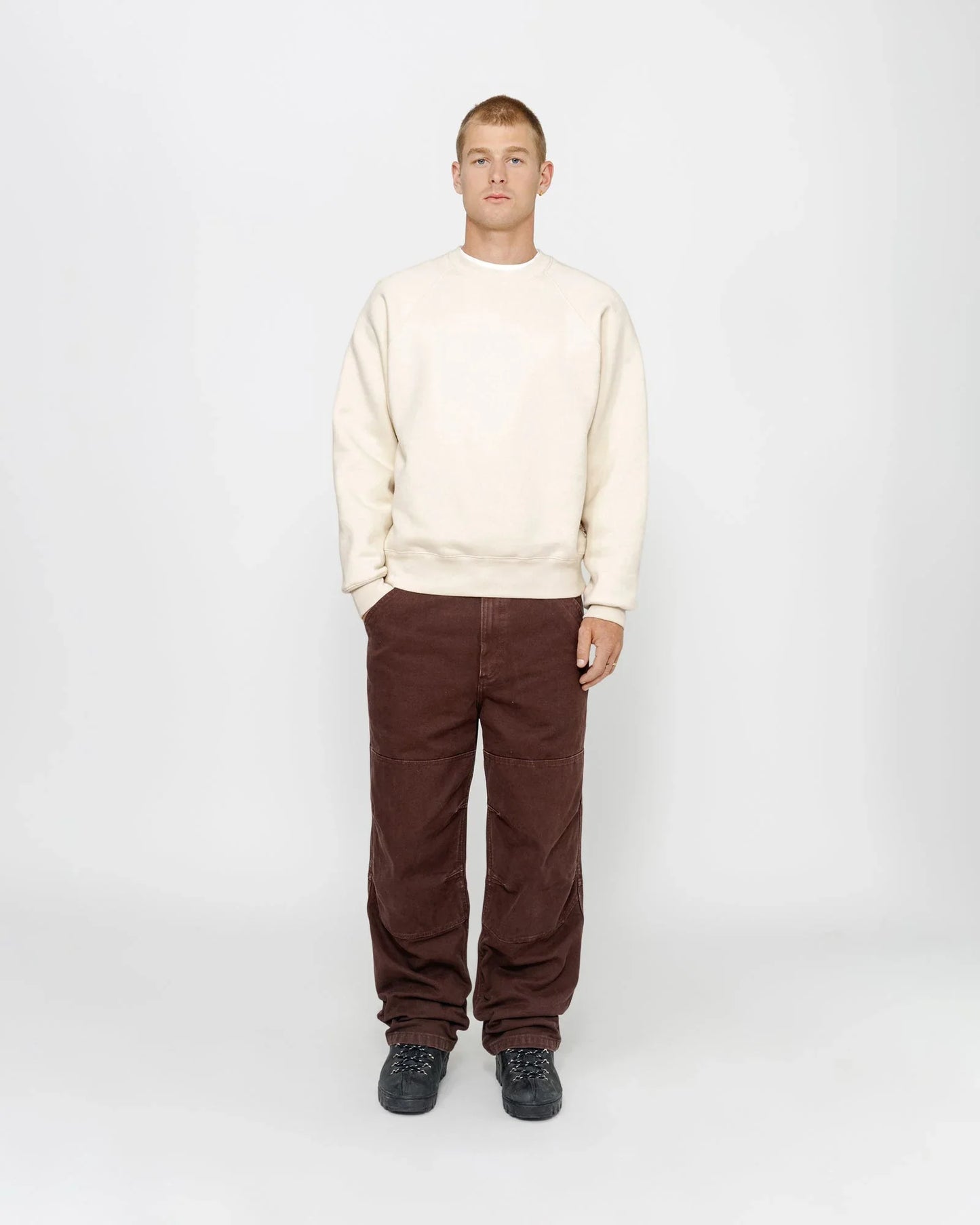 FLEECE RAGLAN CREW - Four Street