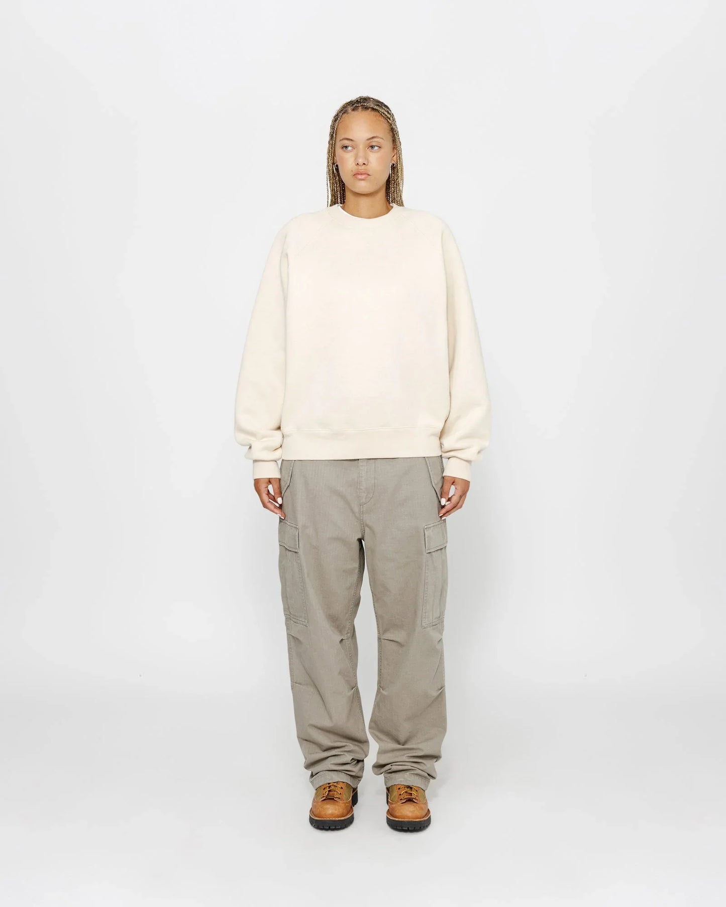 FLEECE RAGLAN CREW - Four Street
