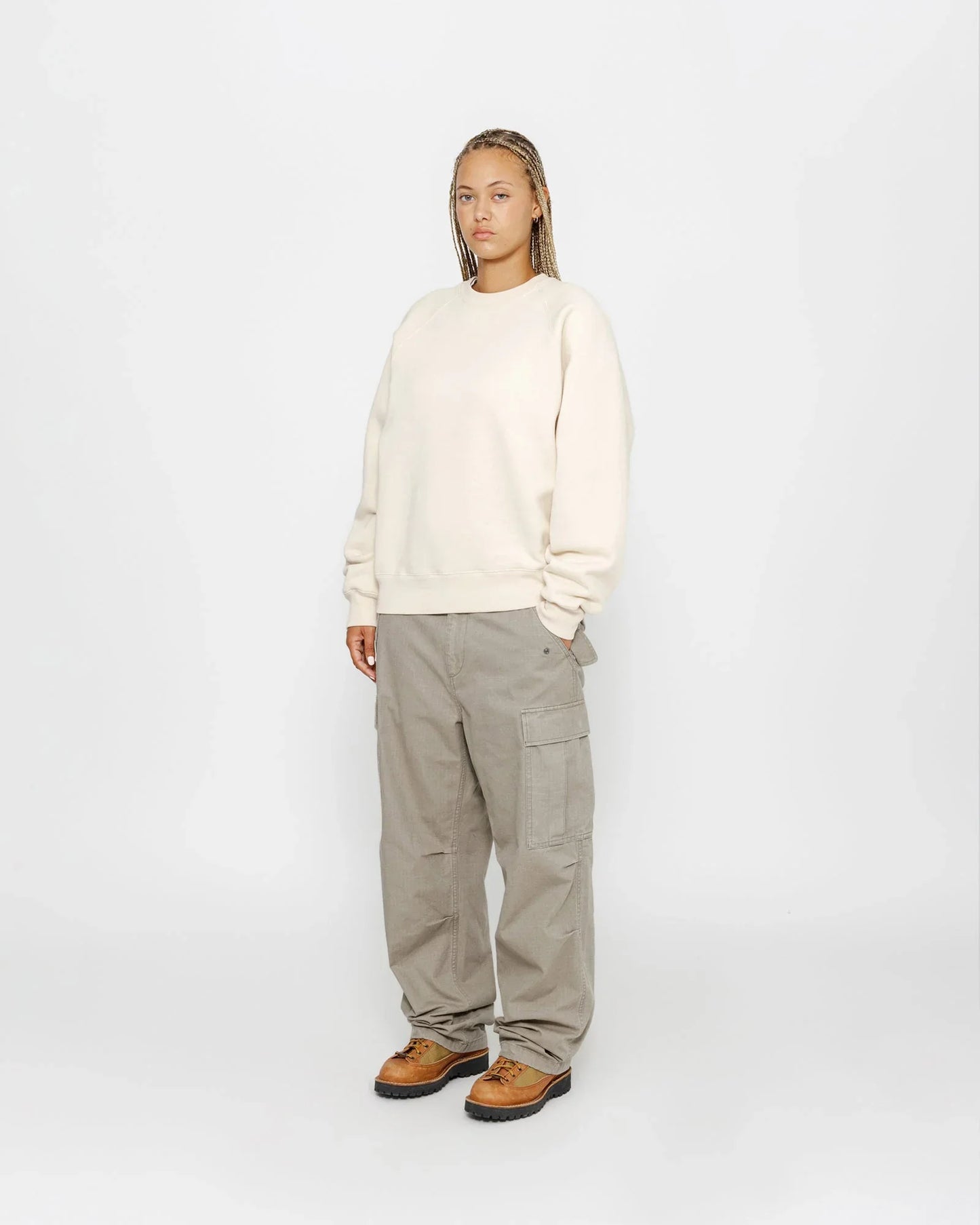 FLEECE RAGLAN CREW - Four Street