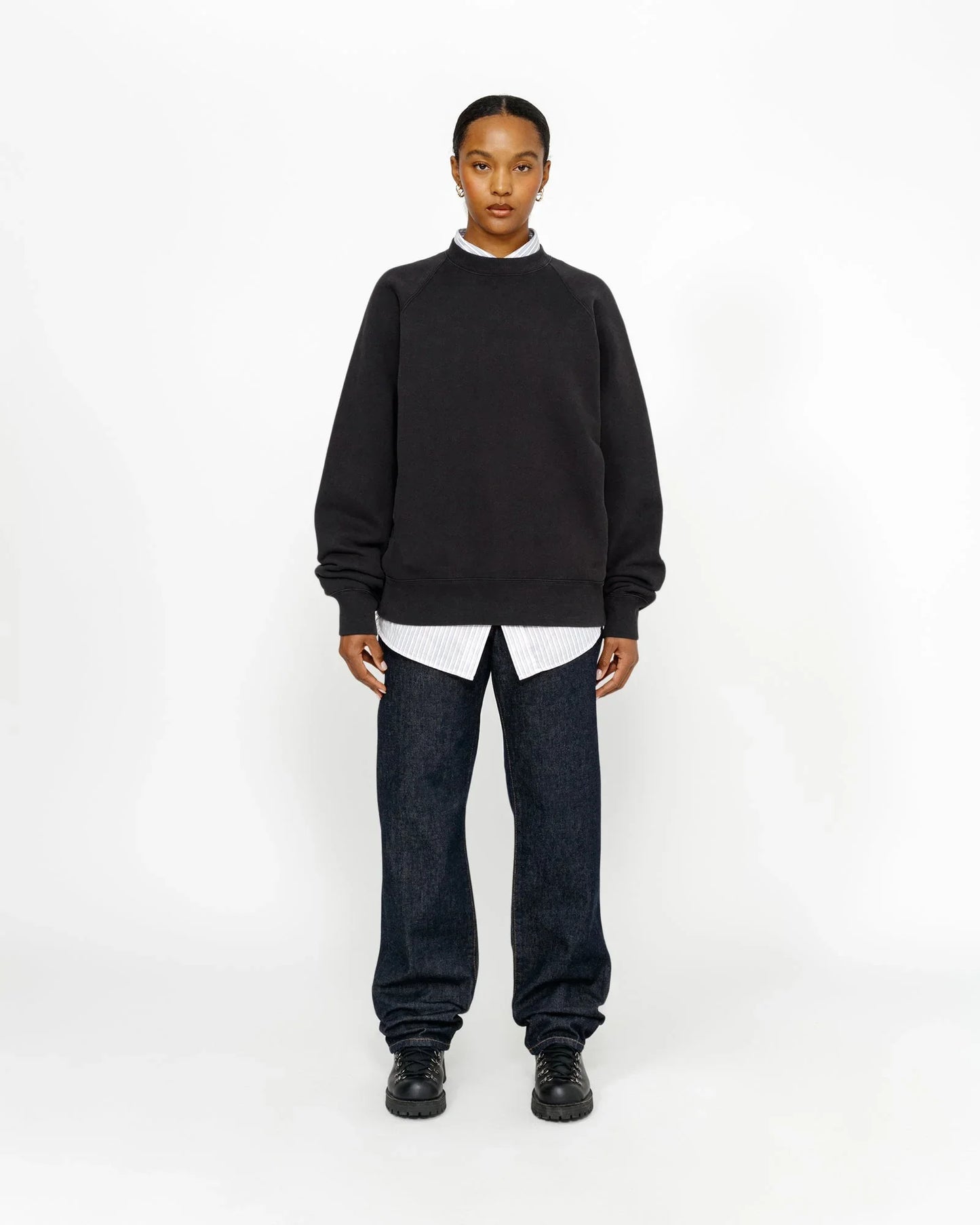 FLEECE RAGLAN CREW - Four Street