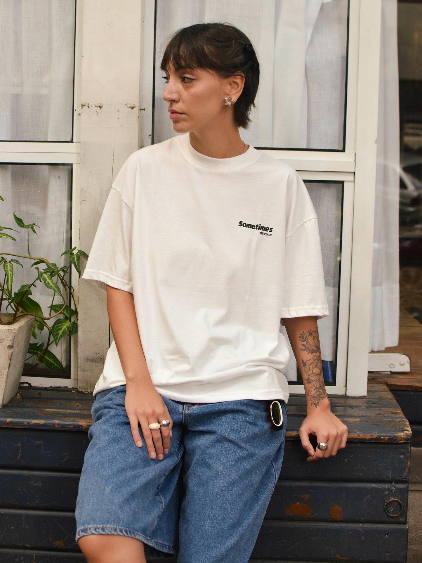 Camiseta Boxy Peach