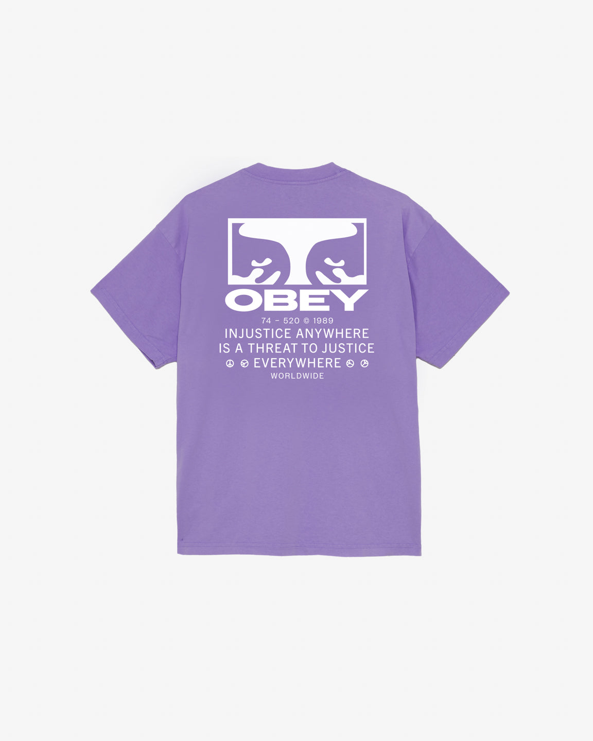 JUSTICE EVERYWHERE HEAVYWEIGHT T-SHIRT