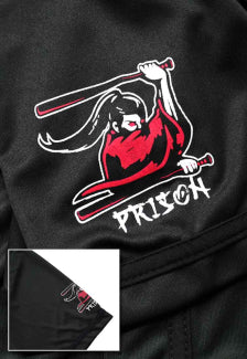 Camiseta de Baseball Prison Samurai Preta