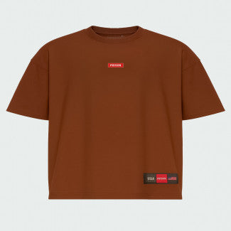 Camiseta Over Logo box Prison Marrom