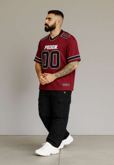 Camiseta Oversized Prison 00 Vinho