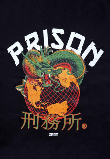 Camiseta Prison Global Dragon Preta