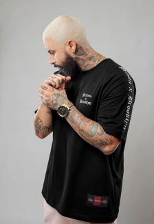 Camiseta Prison Raglan Brooklyn Preta