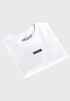 Camiseta Prison White and Black Logo Premium Branca