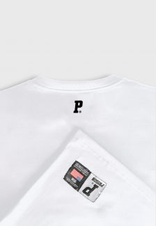 Camiseta Prison White and Black Logo Premium Branca