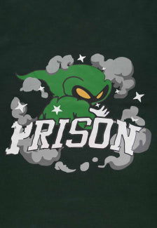 Camiseta Prison Wizard verde Musgo