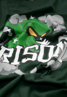 Camiseta Prison Wizard verde Musgo