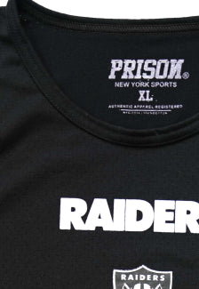 Camiseta Regata Prison X NFL Las Vegas Raiders Preta