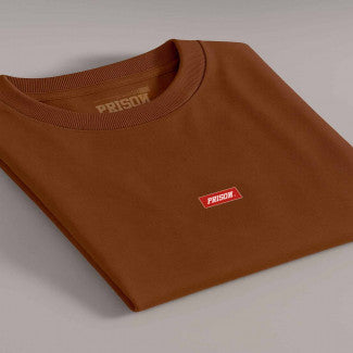 Camiseta Over Logo box Prison Marrom