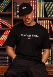 Camiseta Streetwear Prison Black New York Jungle