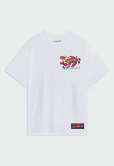 Camiseta Streetwear Prison Dino Claw Branca