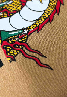 Camiseta Streetwear Prison Dragon Fly Marrom