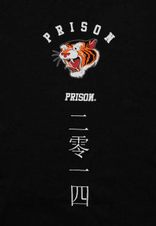 Camiseta Streetwear Prison Tiger Preta