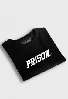 Camiseta Streetwear Prison White and Black Logo