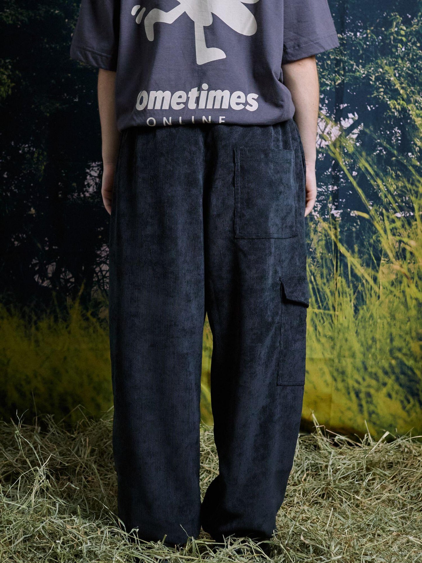 Calça Veludo Cotelê Preta