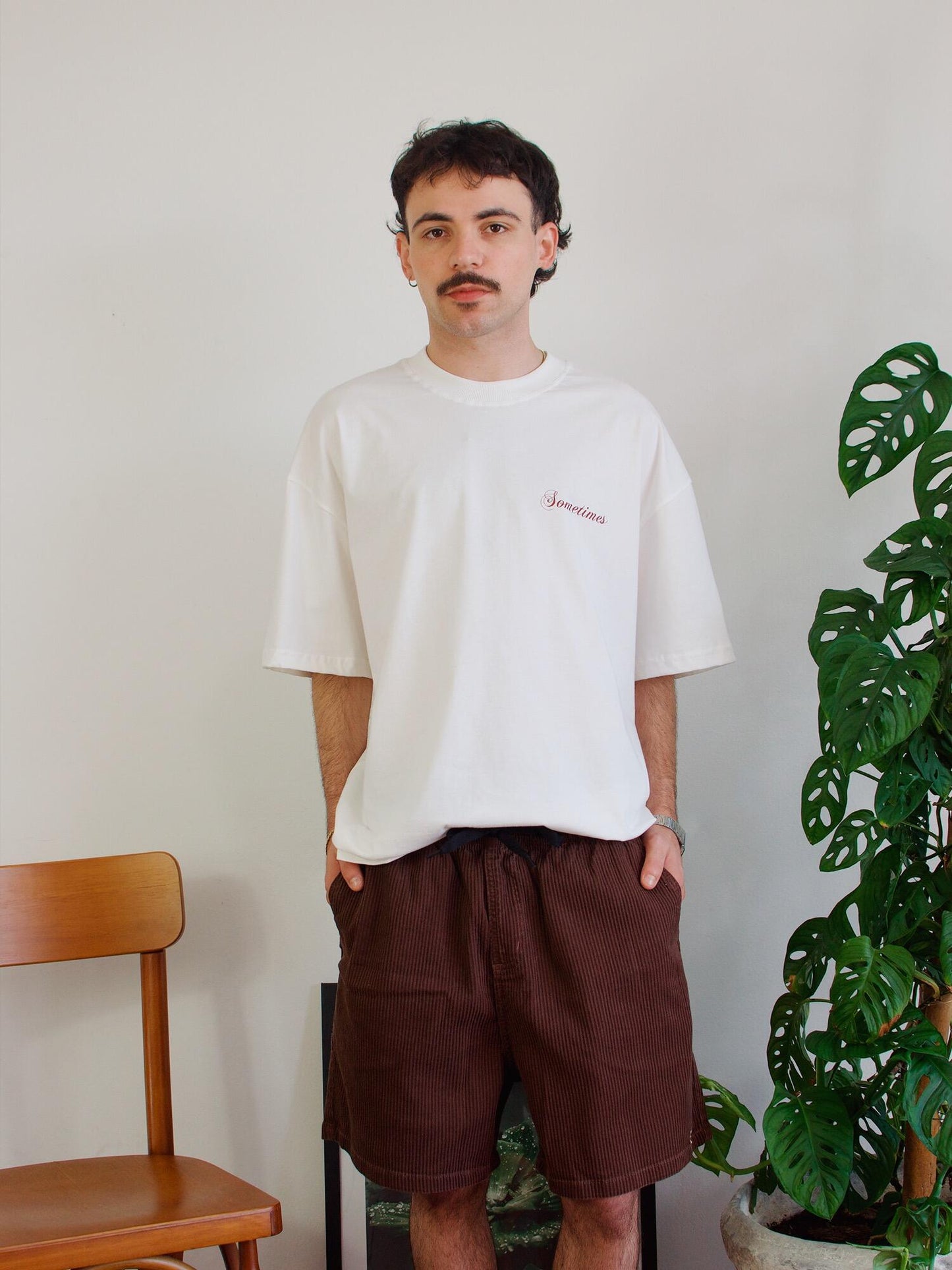 Short Cotelê Marrom