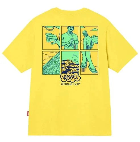 CAMISETA RETRATOS AMARELA "WORLD CUP 2022" - Four Street