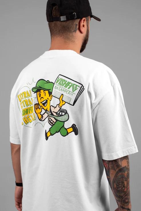 CAMISETA EXTRA EXTRA BRANCA "WORLD CUP 2022"
