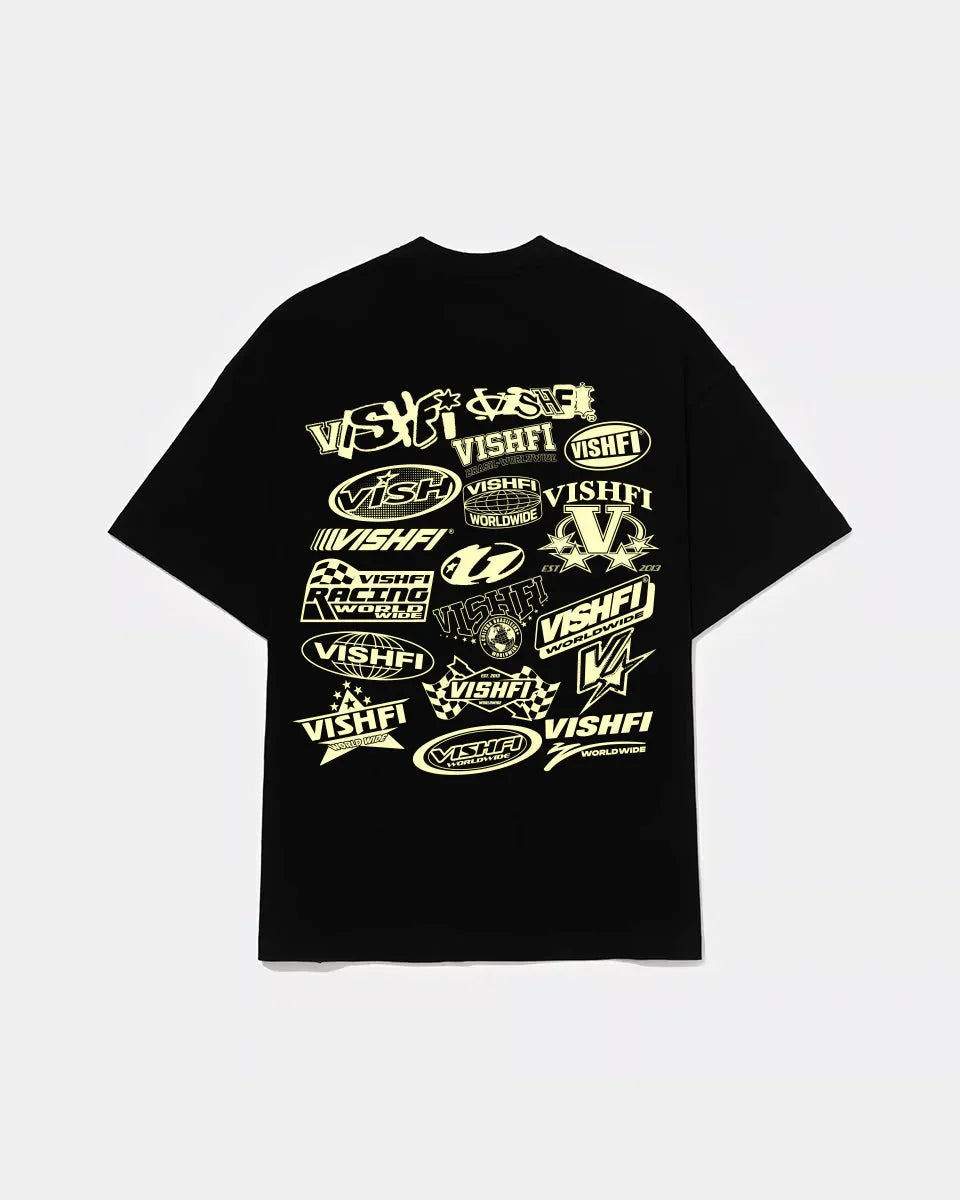 Camiseta Logotypes Preta - Four Street