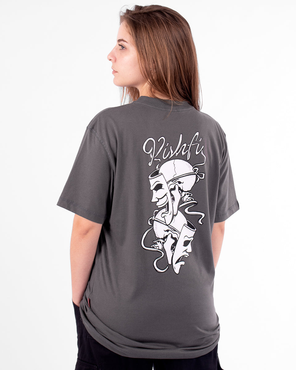 Camiseta Cry Now Later Cinza