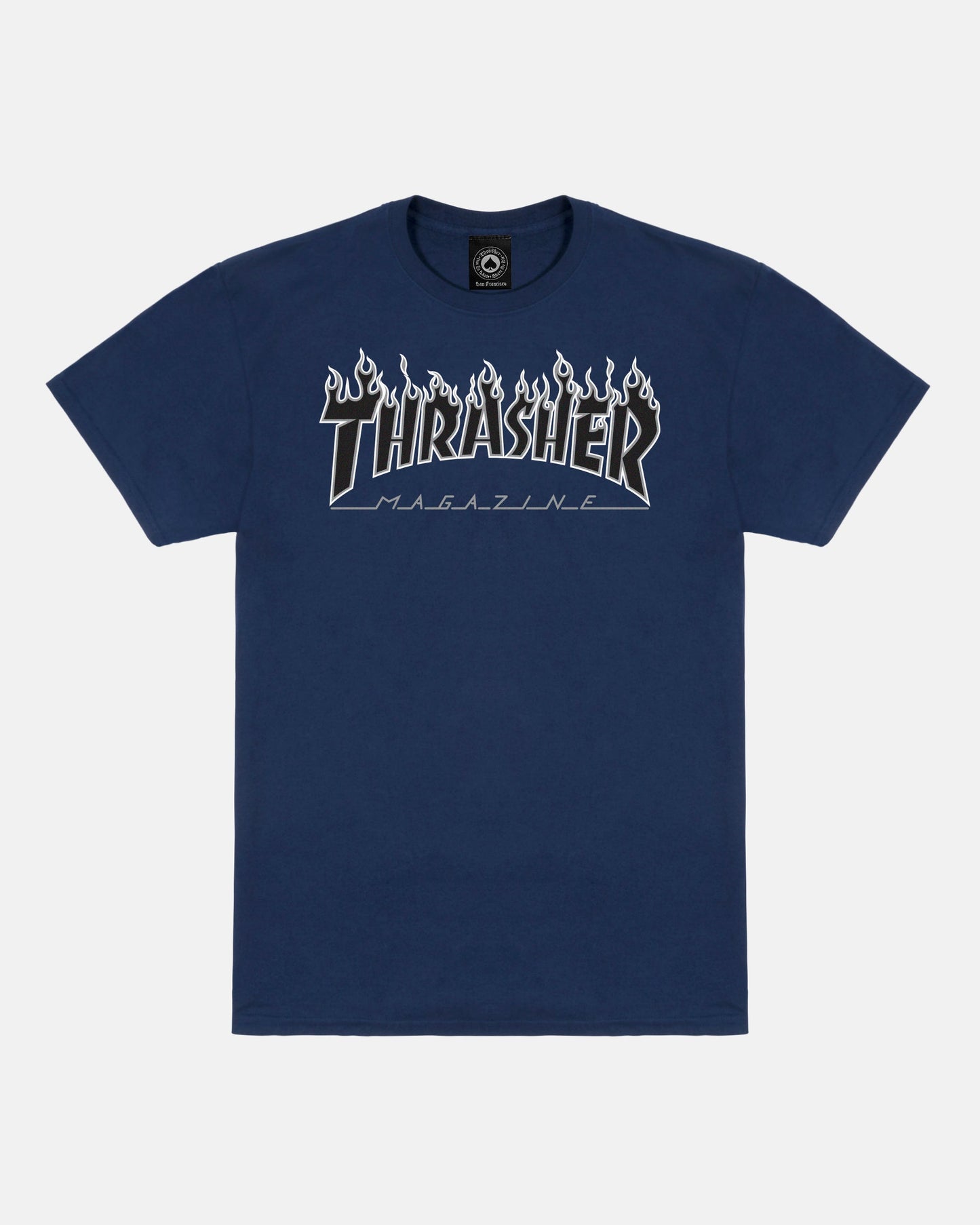 FLAME - TSHIRT - NAVY / BLACK