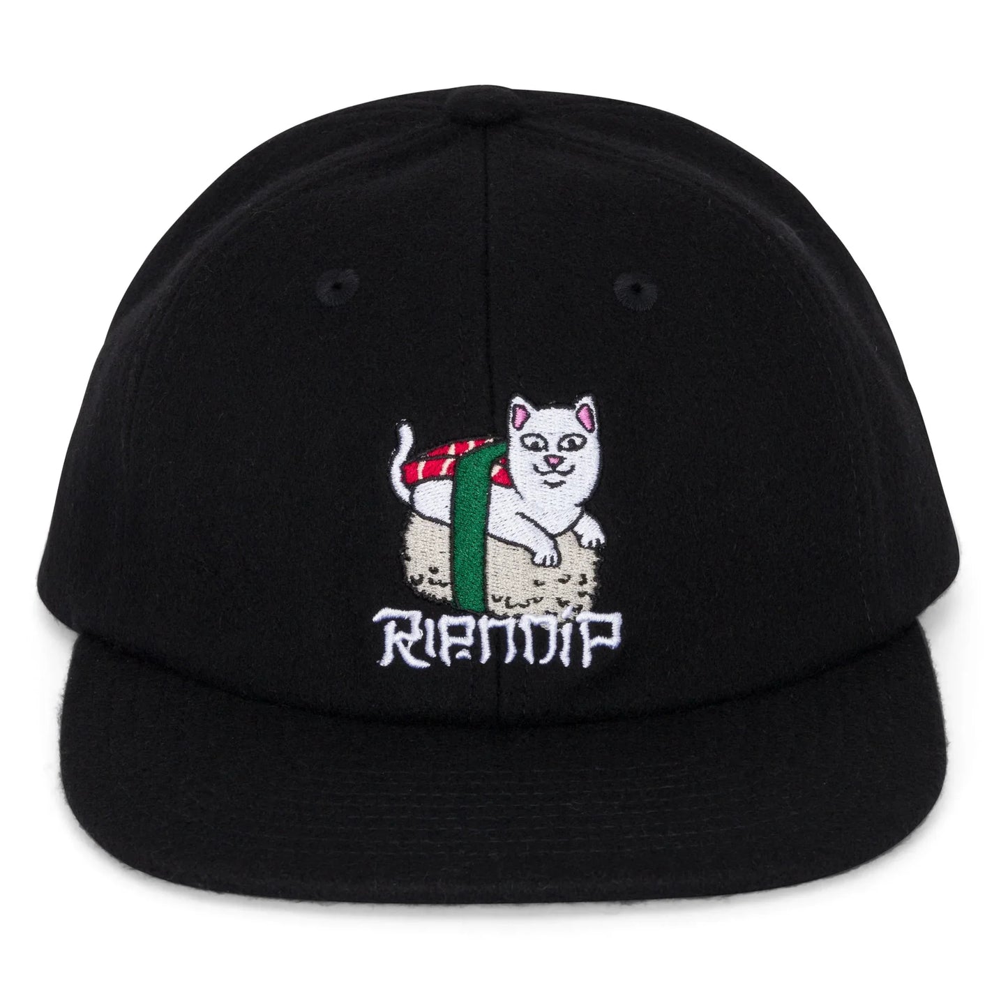 Sushi Nerm Wool Strapback (Black) - Four Street