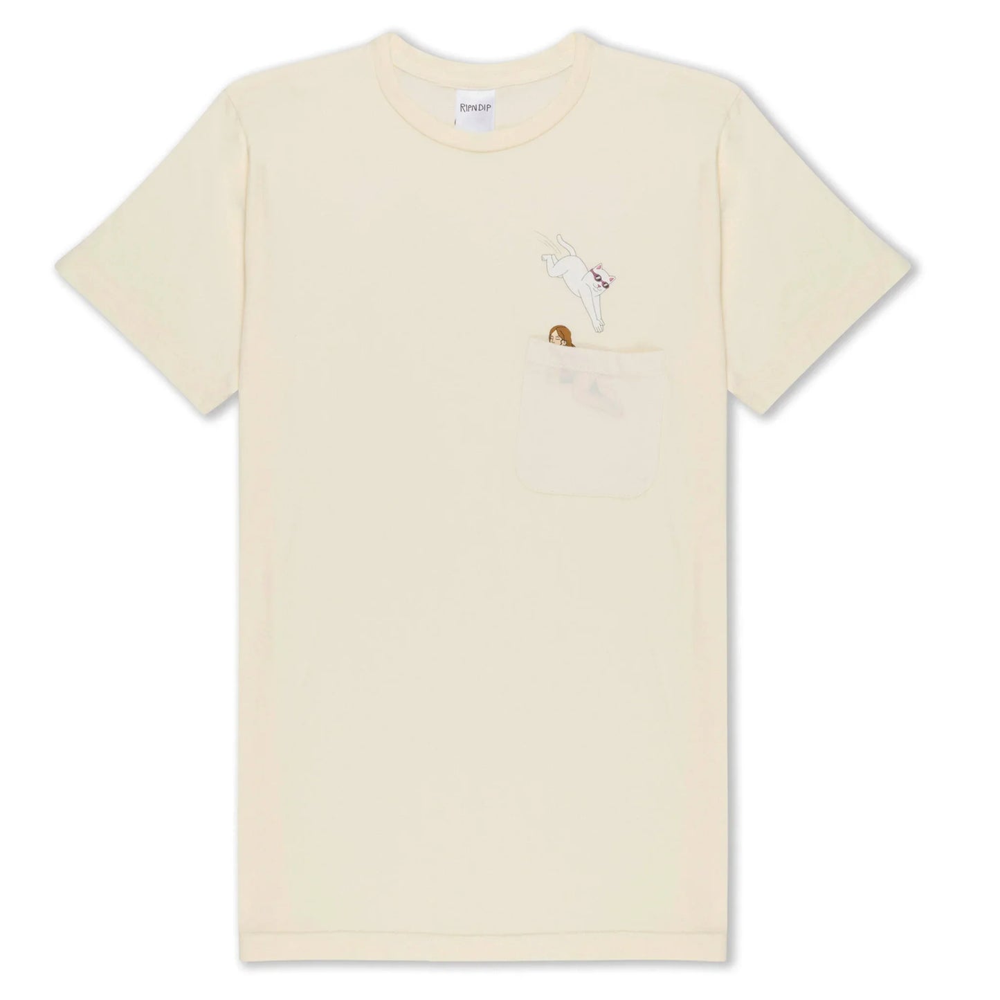 Jumpin In Pocket Tee (Natural) - Camiseta - Four Street