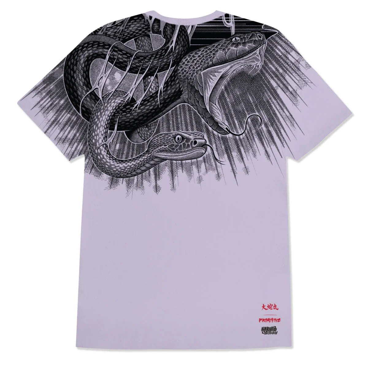 SNAKES BIG PRINT TEE - Four Street
