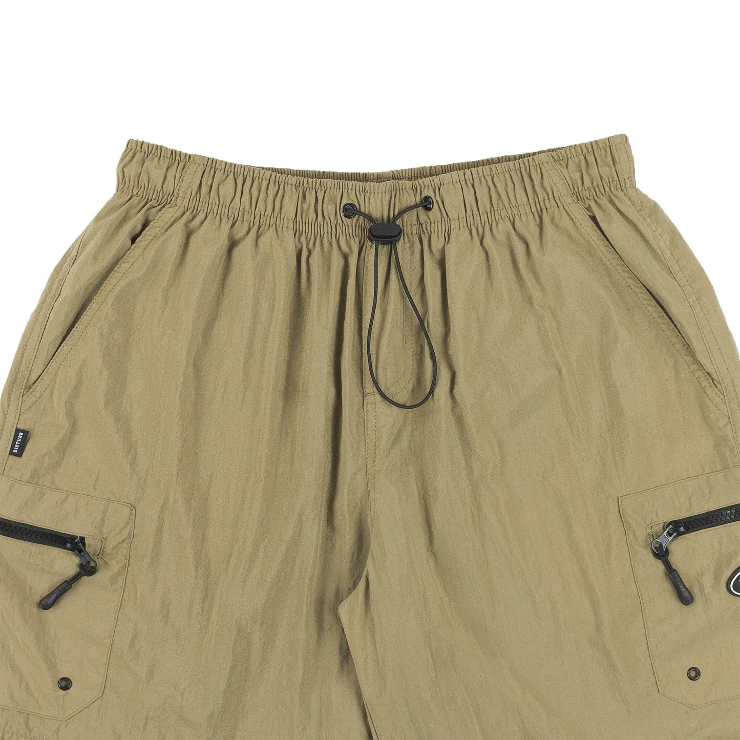 Plain Cargo Nylon Shorts in Beige - Four Street