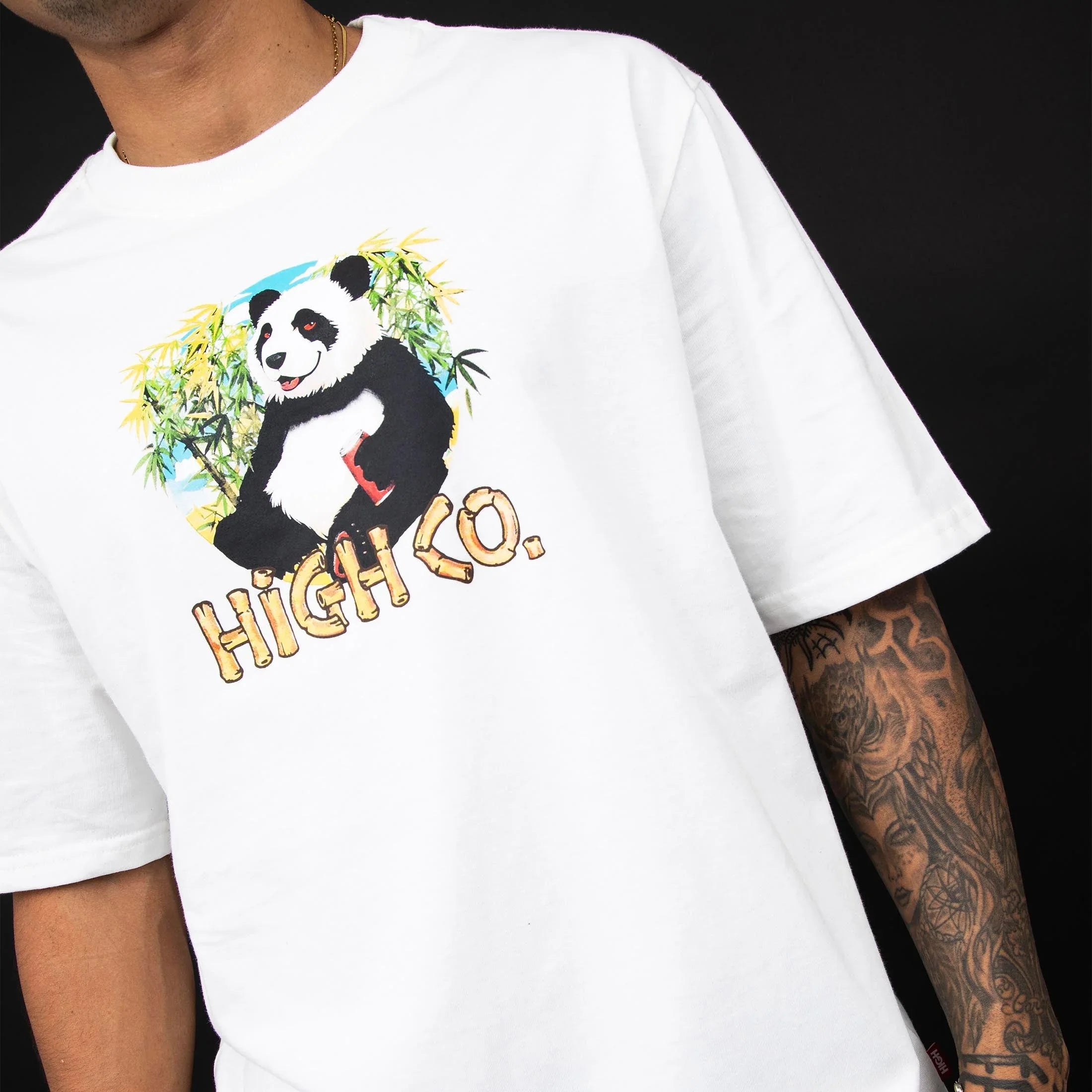 CAMISETA HIGH PANDA WHITE - Four Street