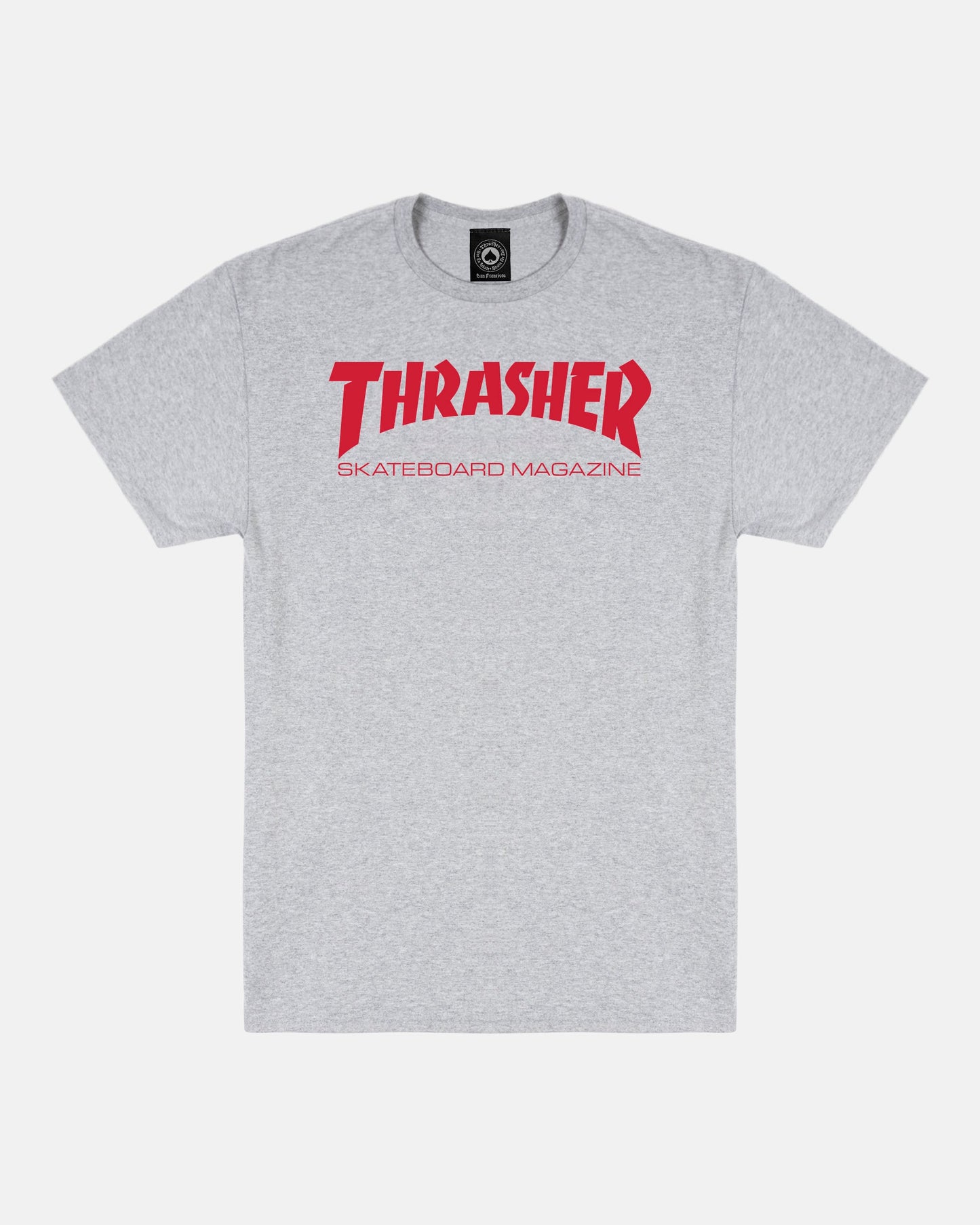 SKATE MAG - TSHIRT - GREY / RED