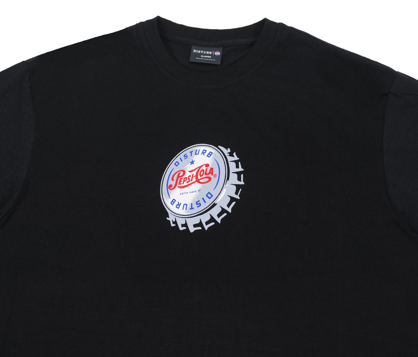 Vintage Cap Tee in Black