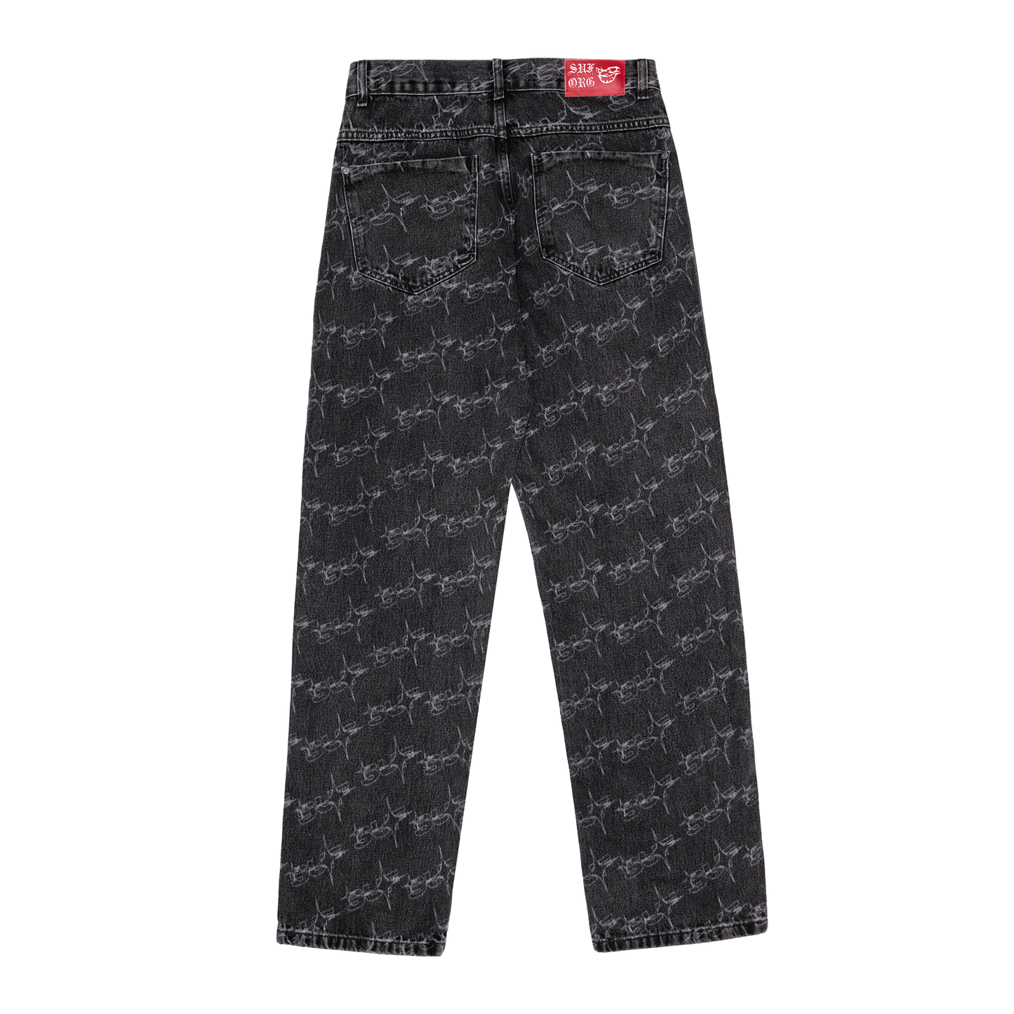 PANTS MONOGRAM SUFSTAR JEANS BLACK