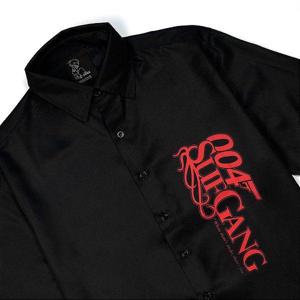 Camisa de Botão Sufgang 004spy Preta