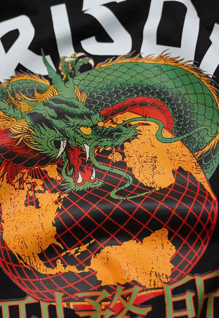 Camiseta Prison Global Dragon Preta