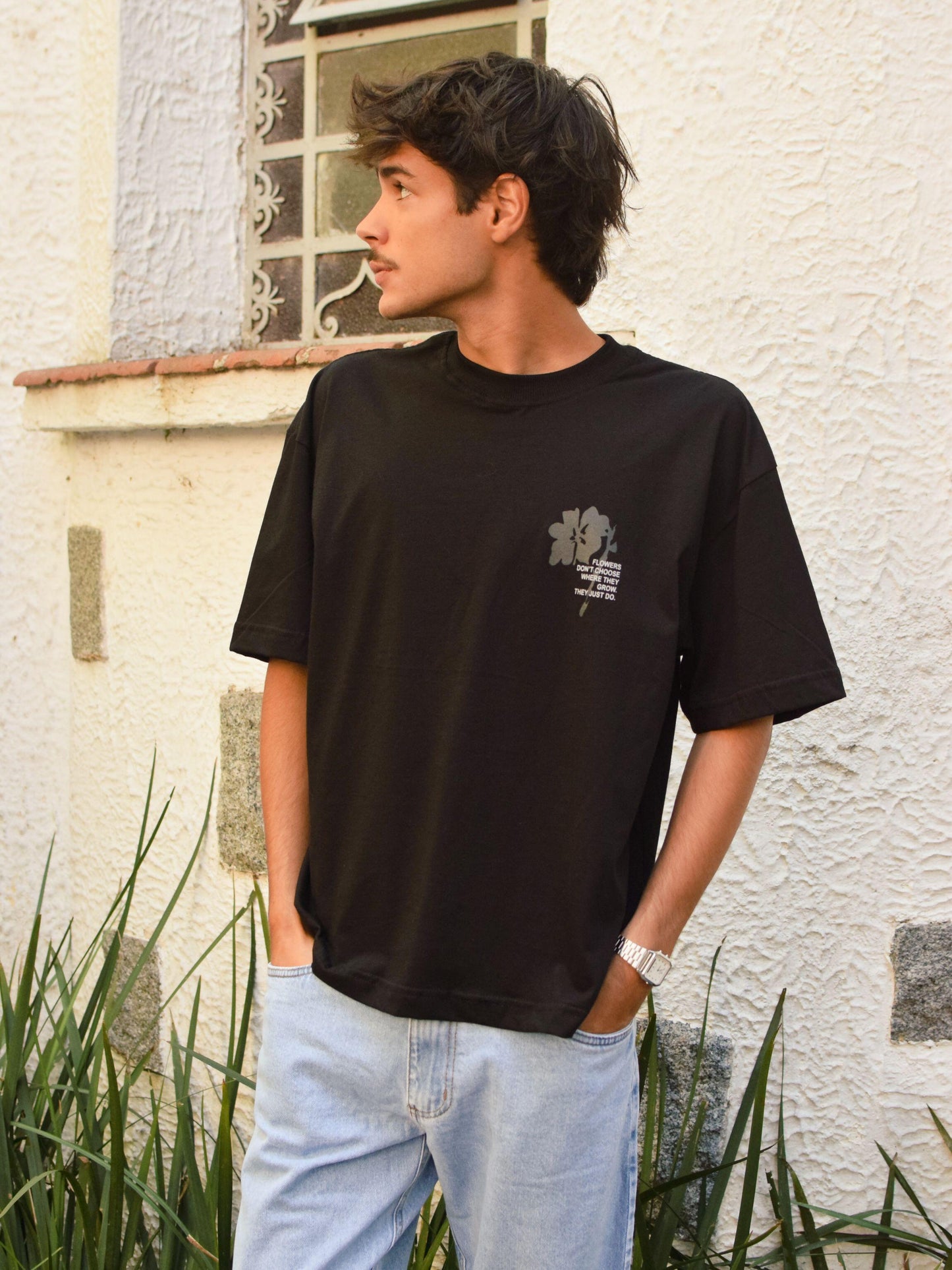 Camiseta Boxy Flowers