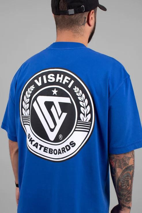 CAMISETA BRASÃO AZUL "WORLD CUP 2022"