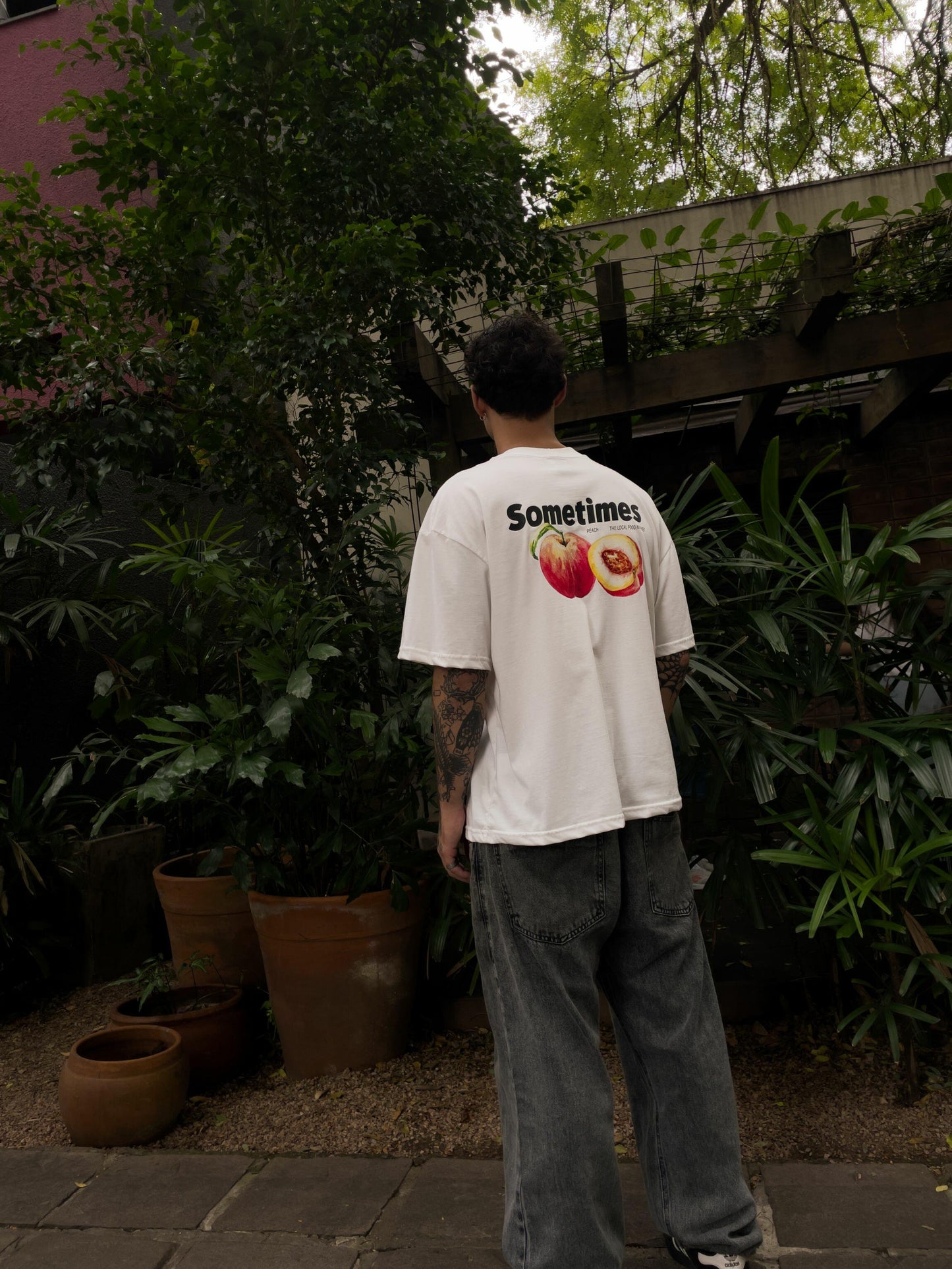 Camiseta Boxy Peach