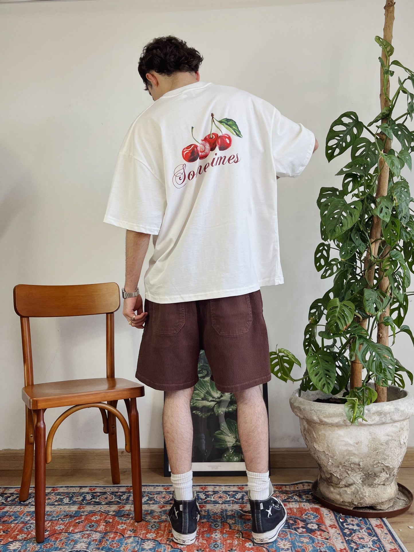 Short Cotelê Marrom