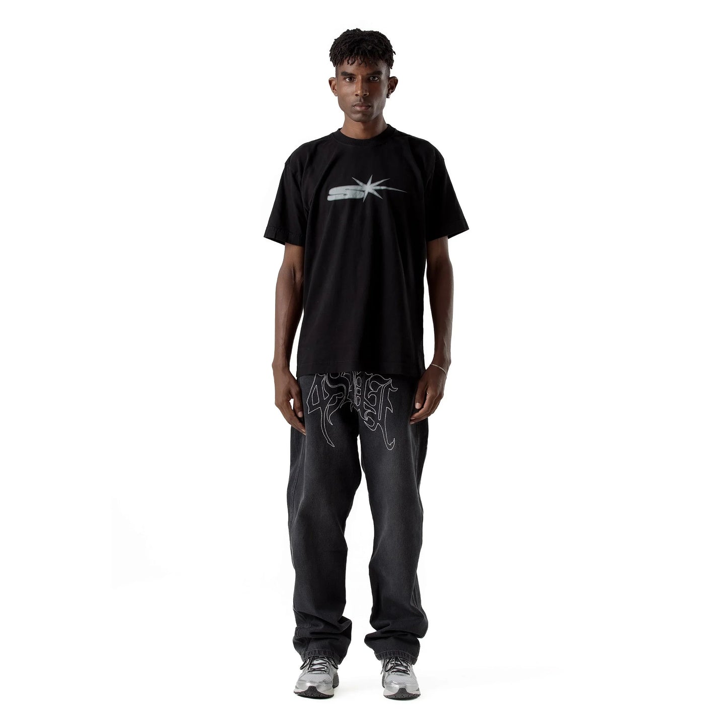 TEE S STAR BLACK - Four Street