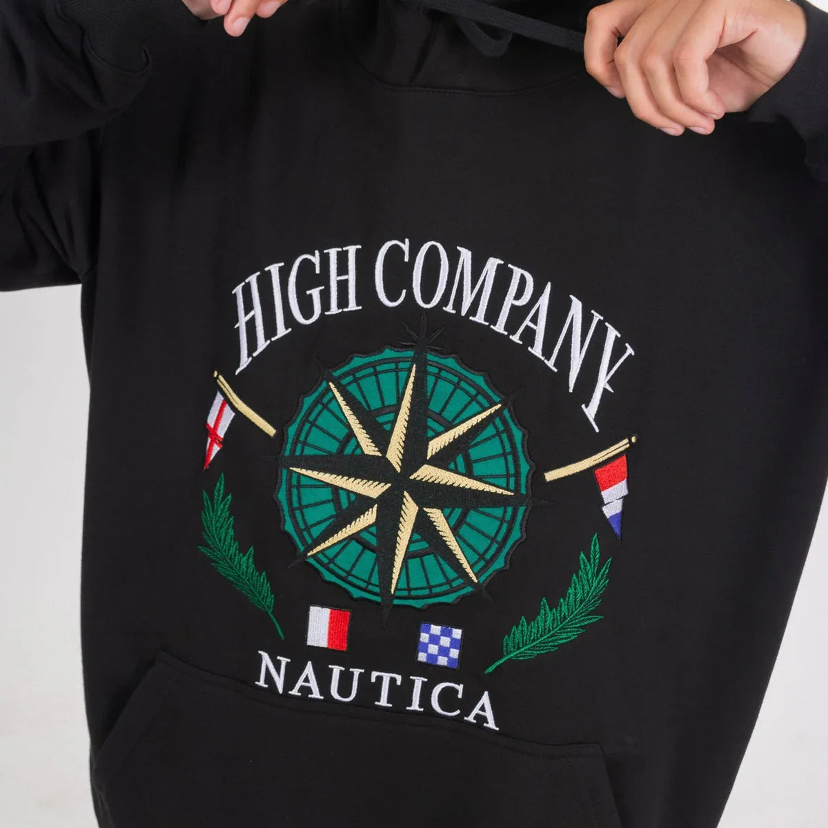Hoodie Compass Black - Four Street