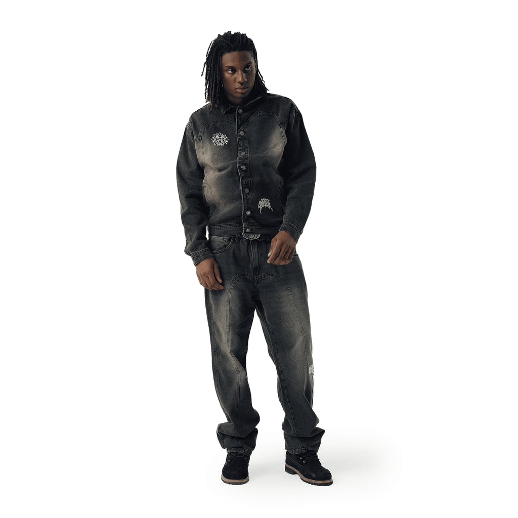 JACKET SUFGLO JEANS DENIM BROWN - Four Street