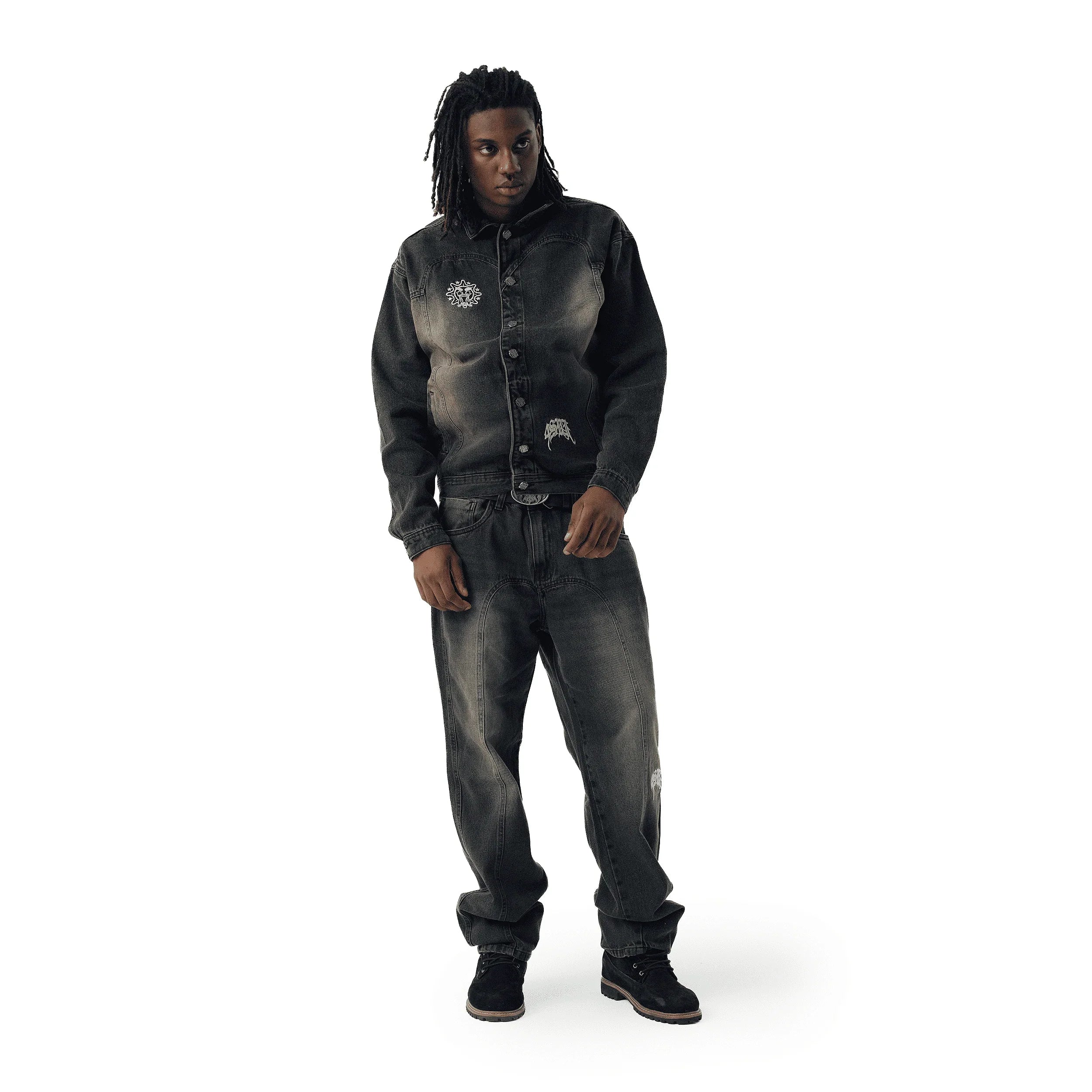 JACKET SUFGLO JEANS DENIM BROWN - Four Street