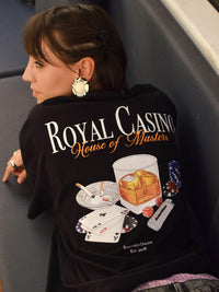 Camiseta Boxy Royal Casino Preta