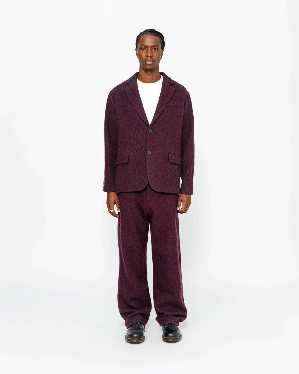 RELAXED TROUSER TEXTURED WOOL - Four Street