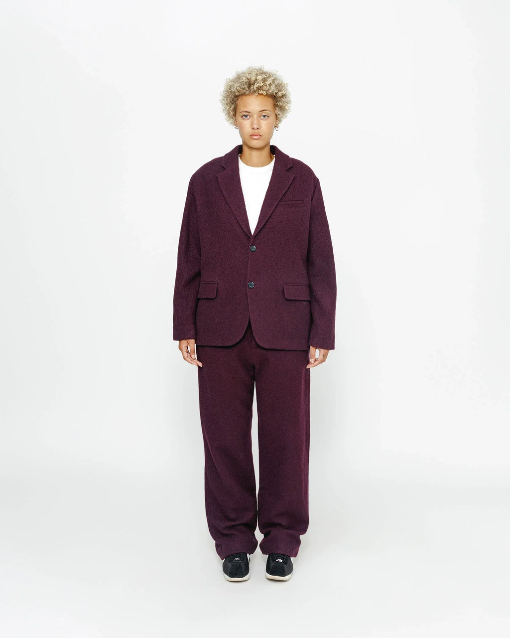 RELAXED TROUSER TEXTURED WOOL - Four Street